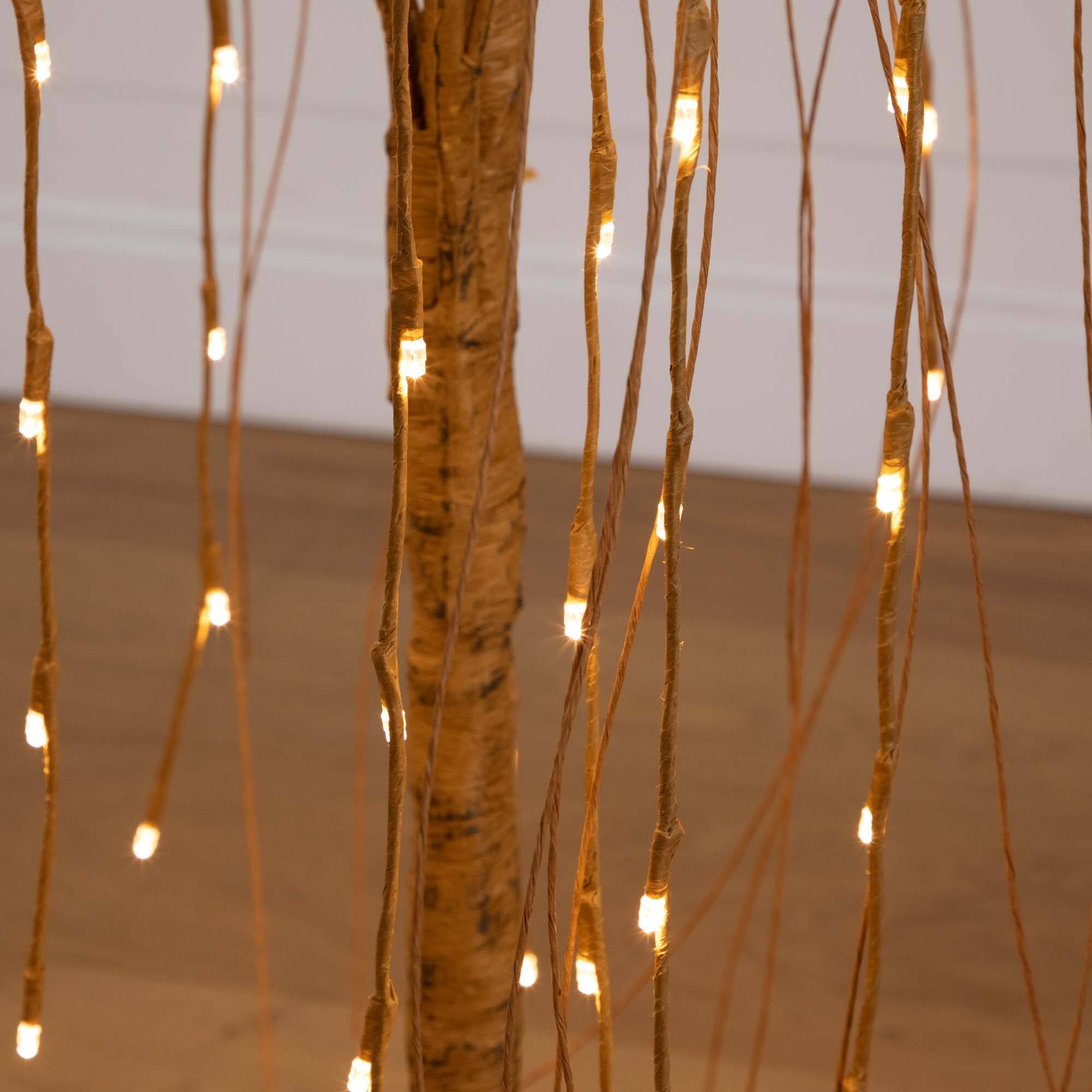 4ft. Pre-Lit Willow Artificial Christmas Tree, Warm White LED Lights